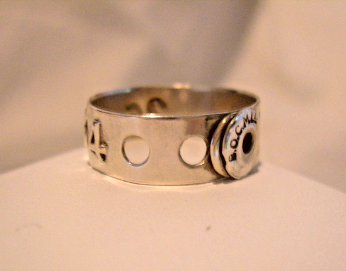 Ring Sterling Silver ‘Robsons Test’ 1940s Salesman’s Sample UK U 1/2, USA 10 1/2
