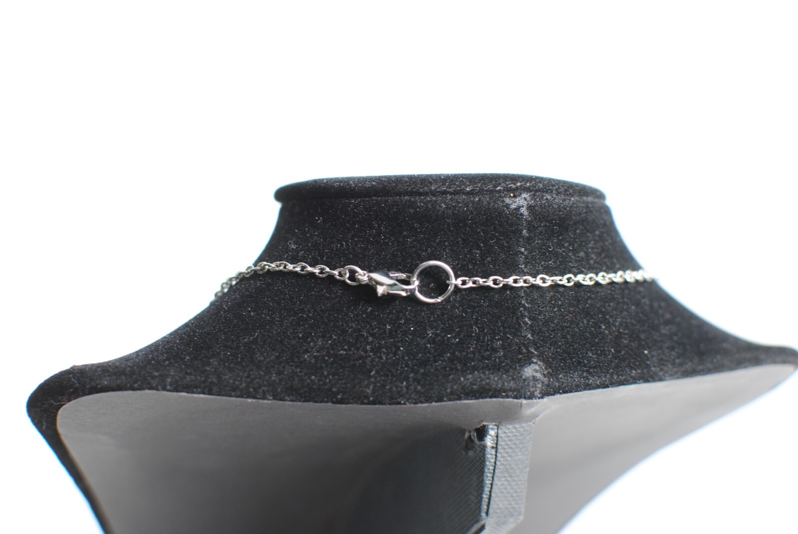 Handcrafted Heart Shape Silver Tone Necklace with Bird & Two Faux Pearls 24in