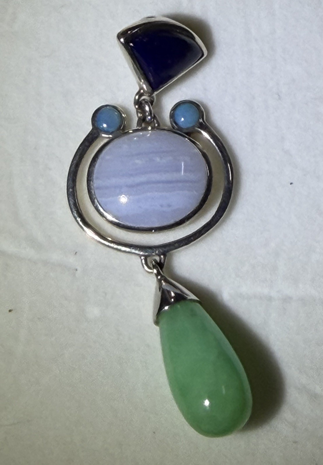 Whitney Kelly Blue Lace Agate Pendant