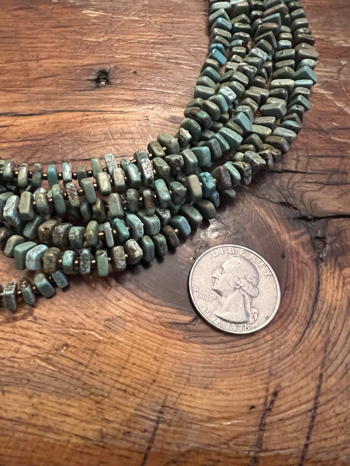 Signed SILPADA Sterling Silver Turquoise Colors Howlite 6 Strand necklace