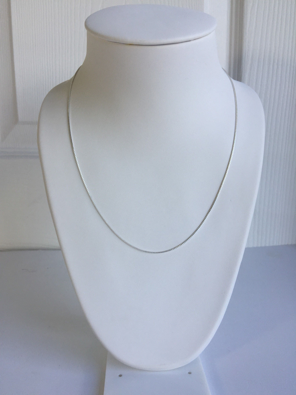 .925 STERLING SILVER BOX 15 CHAIN NECKLACE YOU PICK 16″ 18″ 20″ 24″ 30″