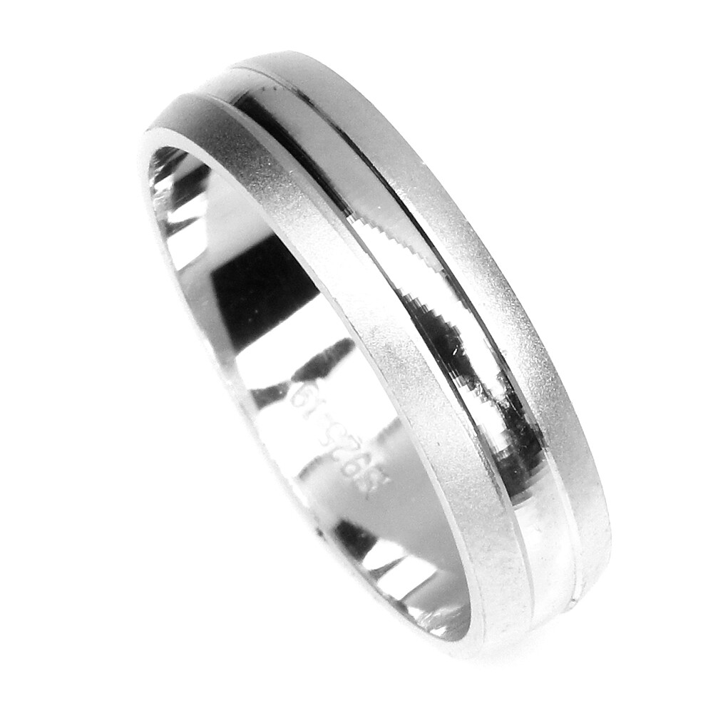 925 Sterling Silver Ring 14k White Gold Plate
