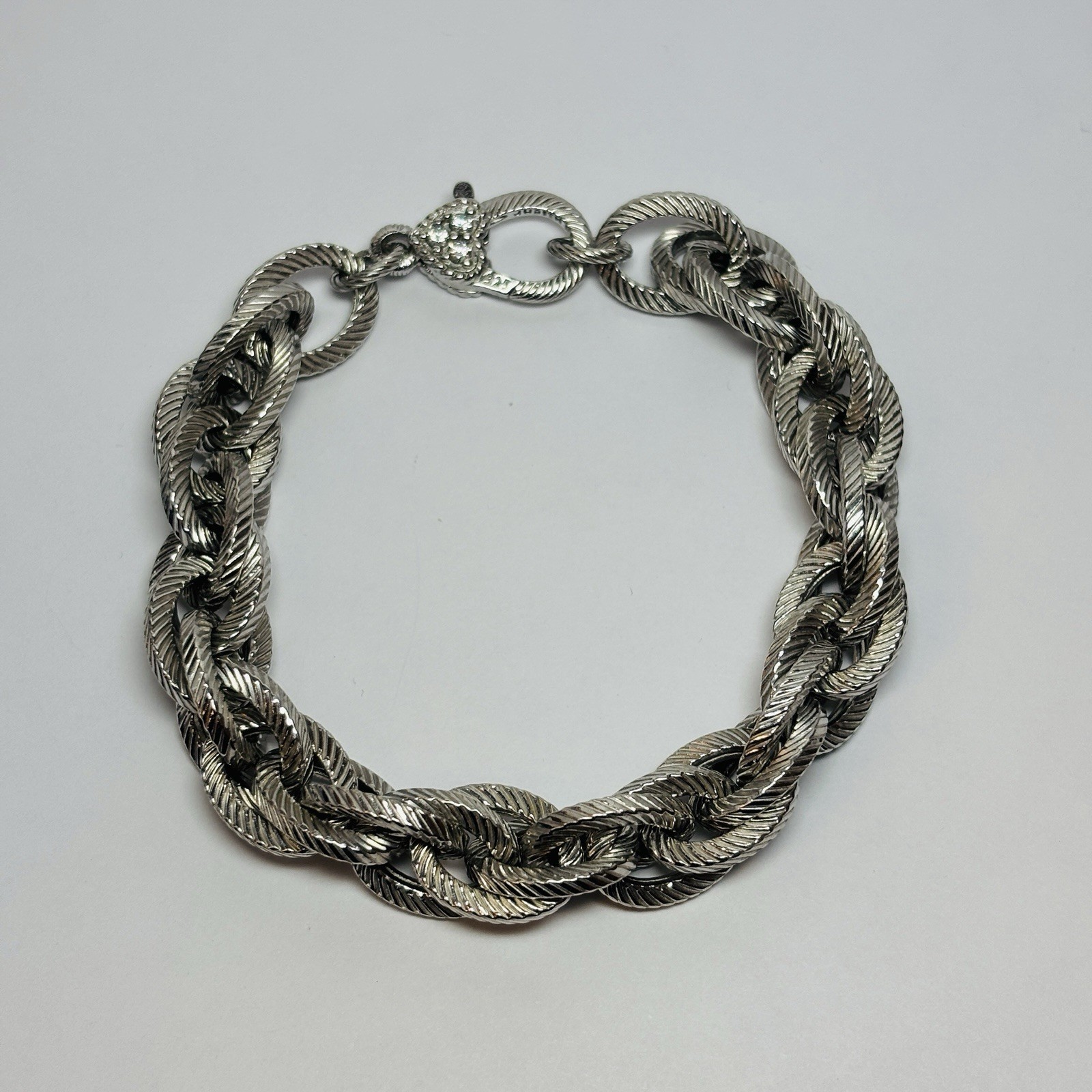 Judith Ripka Sterling 925 Silver Verona Rolo Bracelet 8.5 in – 1.08