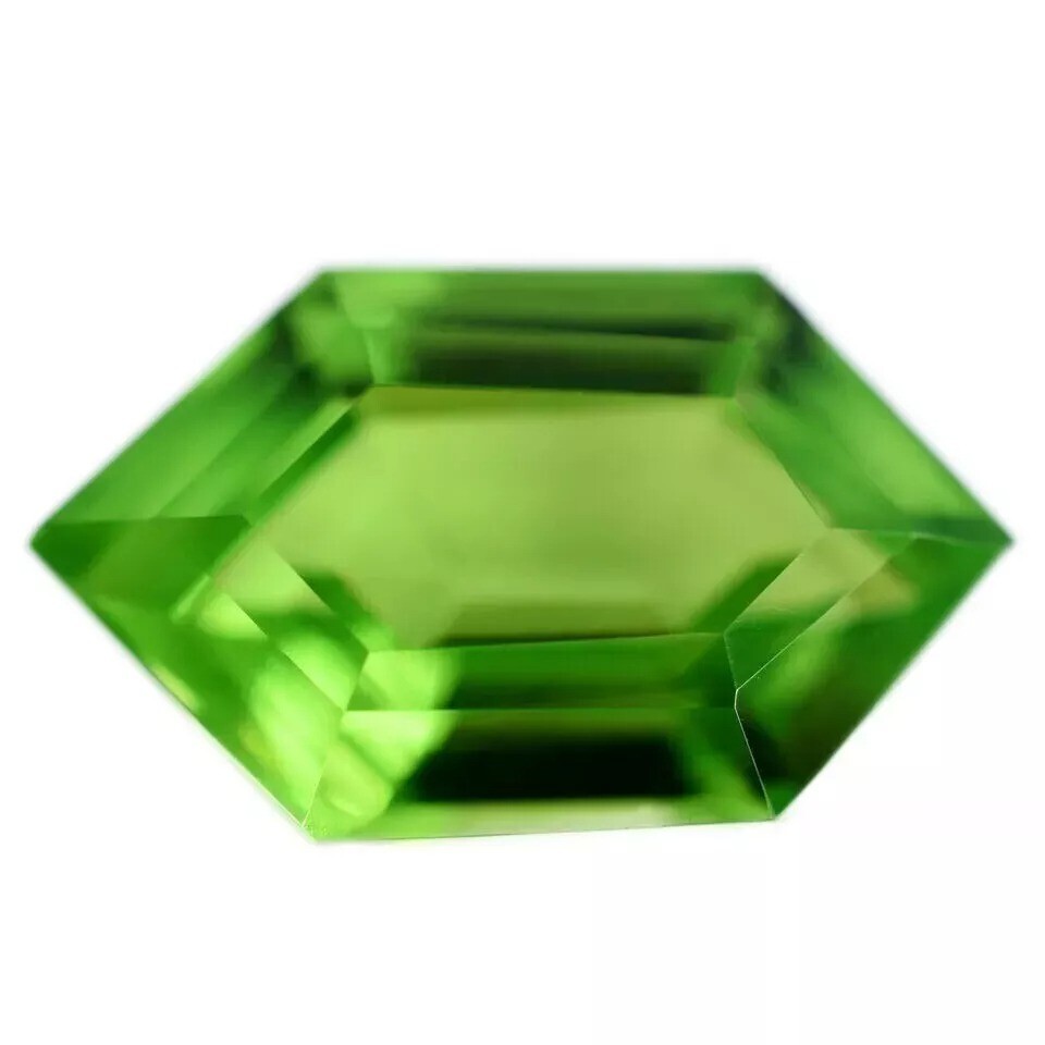 Elegant Peridot Fancy Cut Natural Green EGL Certified 10-12 Ct Loose Gemstone