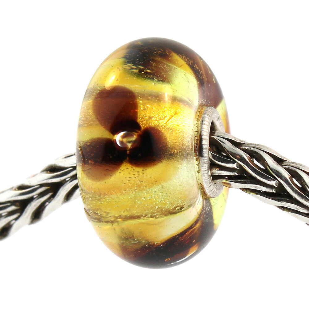 Authentic Trollbeads Glass 61353 Translucent Flower :1 RETIRED