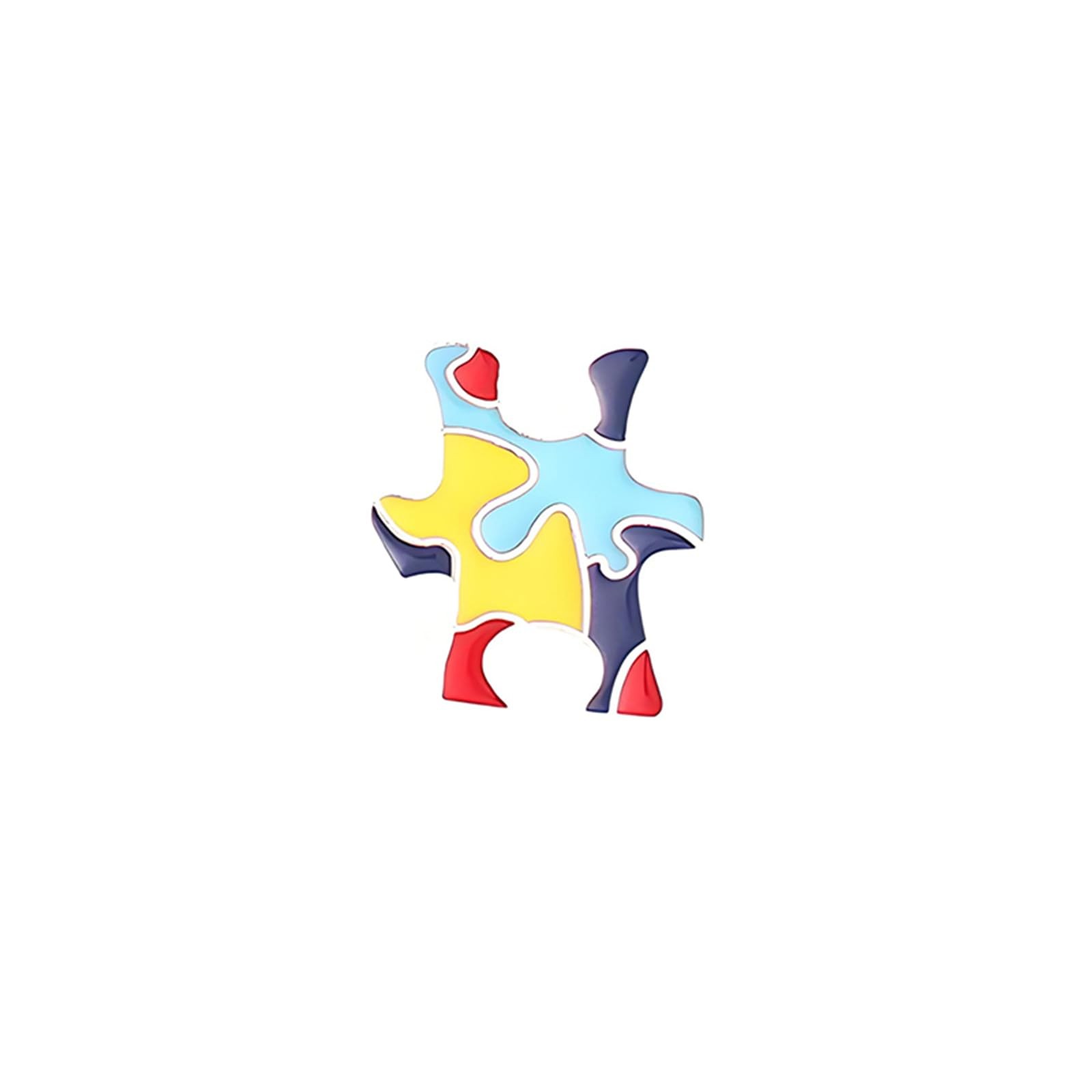 Autism Awareness Lapel Pin for Women Enamel Multi Color Autism Puzzle Piece – 01