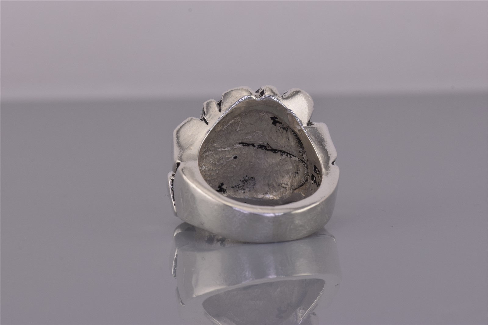 Taxco Sterling Silver 19mm BOLD Random Nugget Band Ring 18g Mex 925 Sz: 6