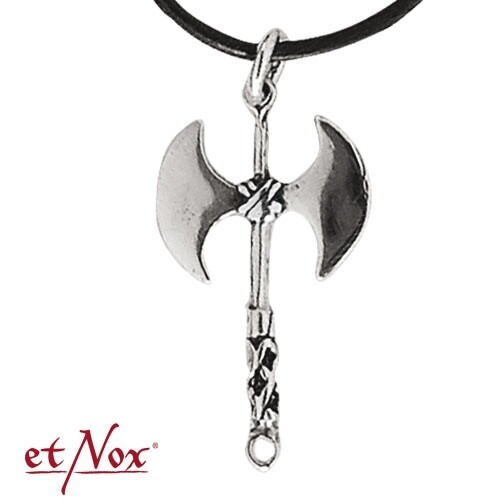 Real EtNox Double Axe Pendant 925 Silver Symbol Jewelry New