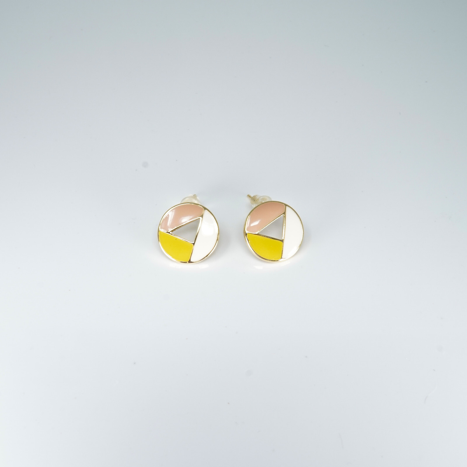 Premium Beautiful Precious Round Stud Sterling Silver Earrings Fine Jewelry