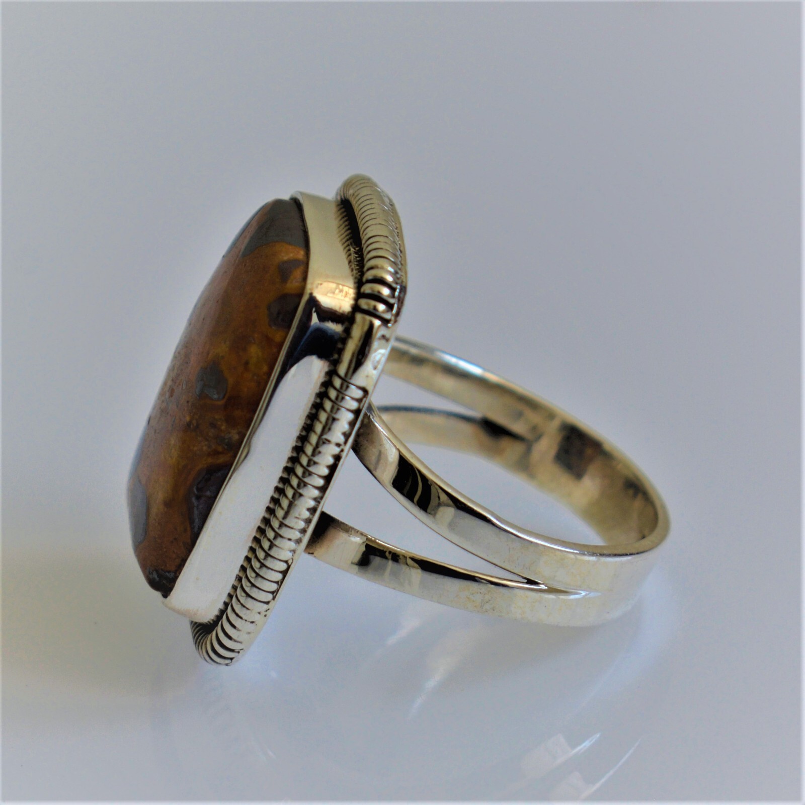 BAUXITE NATURAL GEMSTONE 925 SOLID STERLING SILVER HANDMADE JEWELRY RING 3 TO 12