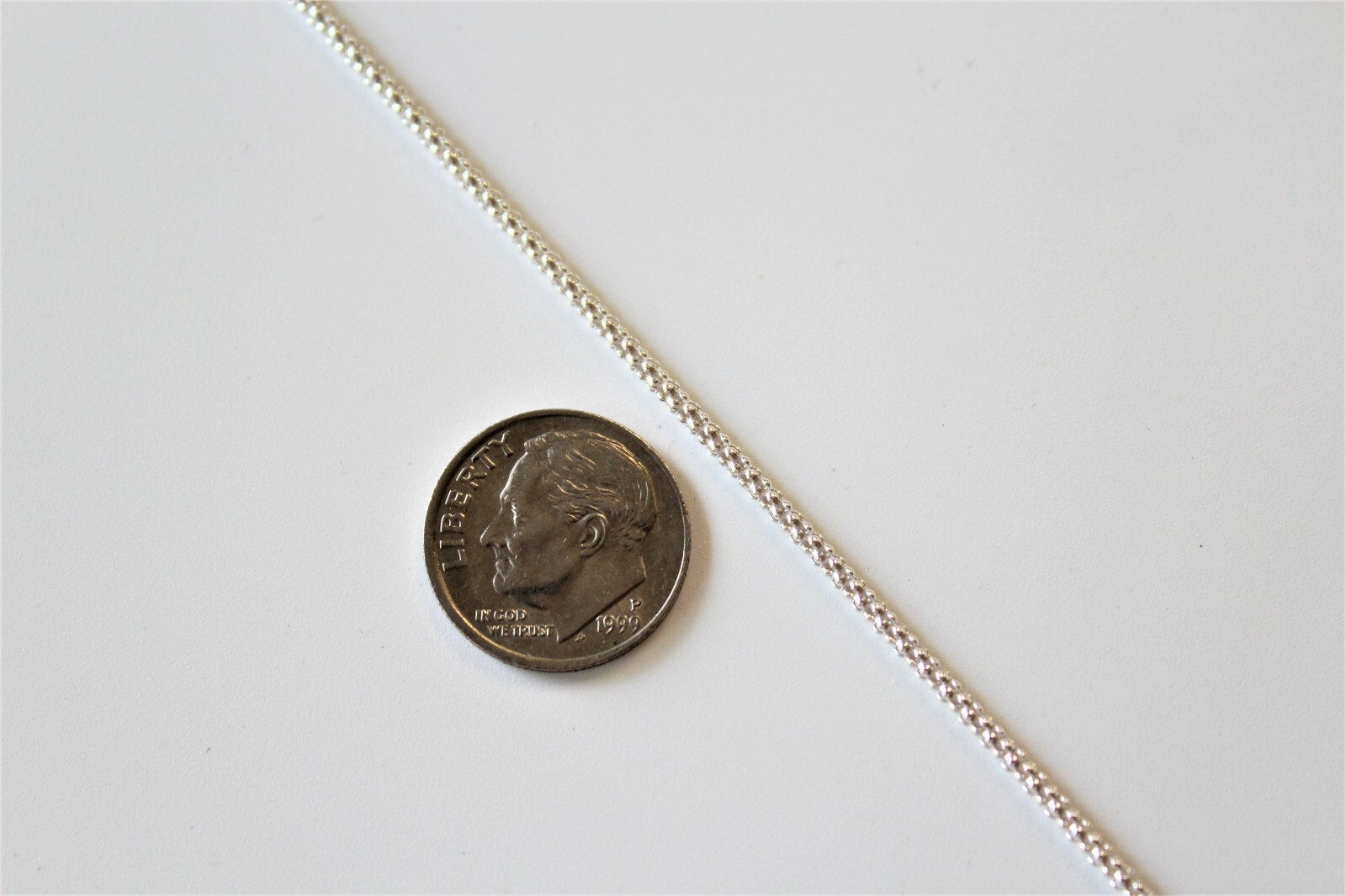 ITALY 925 SOLID Sterling Silver 1.8mm Popcorn Chain Necklace or Bracelet