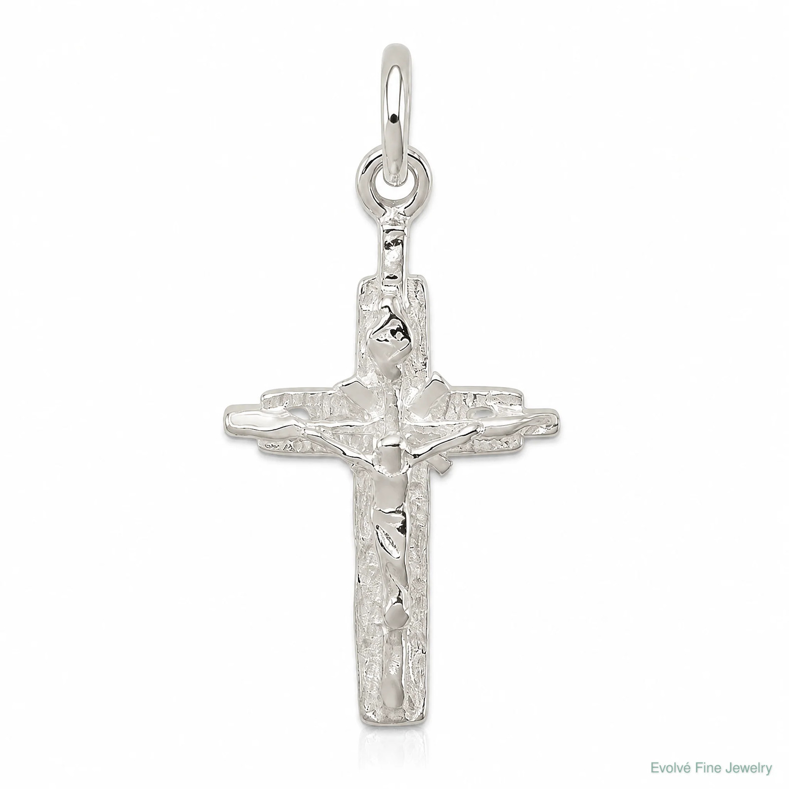 Sterling Silver INRI Crucifix Pendant