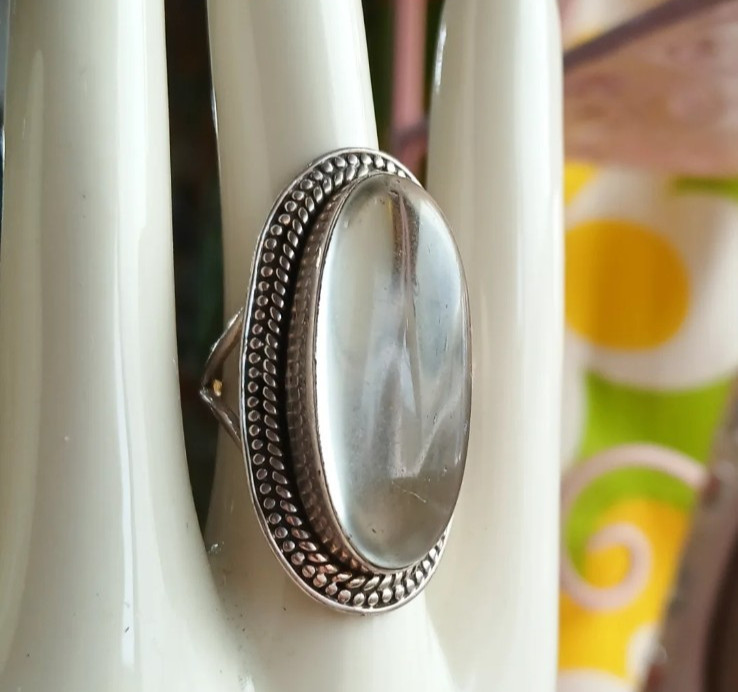 Sterling Magnifying Glass Statement Ring
