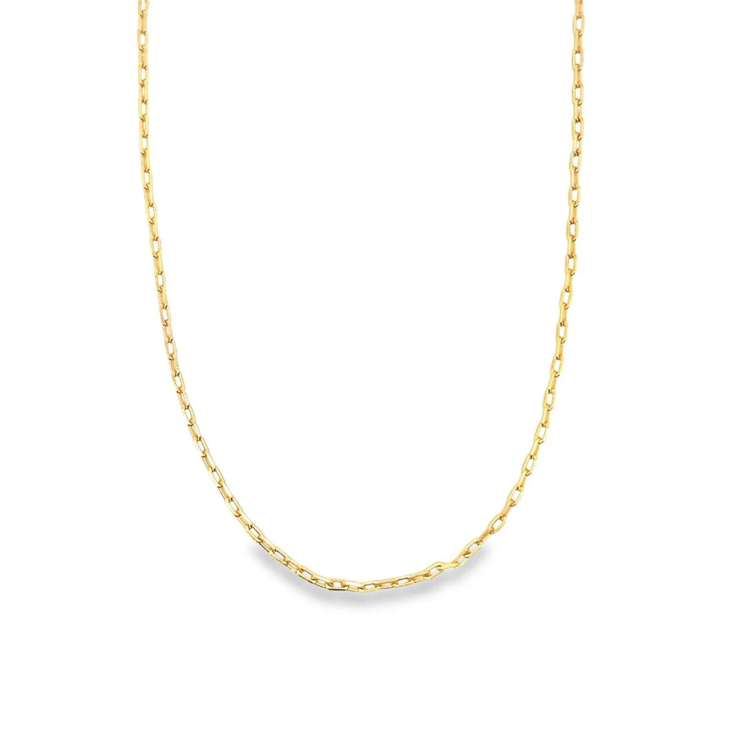 2mm Paper Clip Dainty Chain (F179)