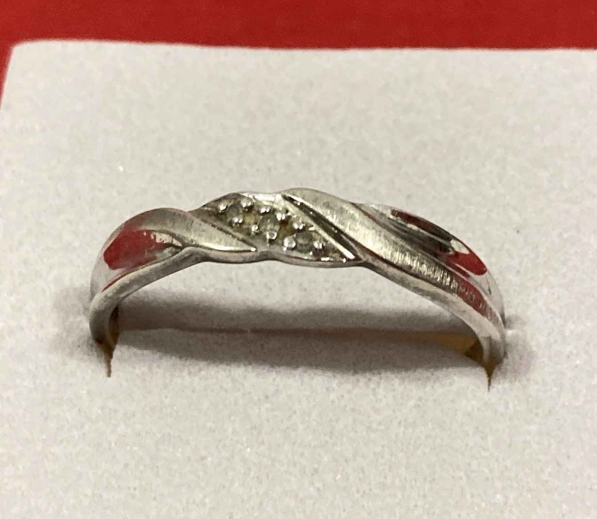 P4SR (Sterling Silver, Palladium, Gold, Platinum) Diamond Mens Band Ring SIZE 10
