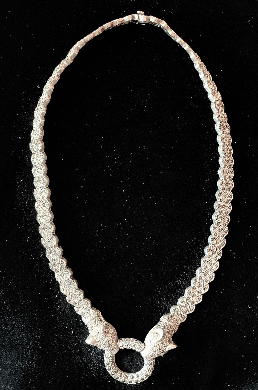 Vintage Sterling Silver 925 with Moissanite Chain Necklace 19″, 69 g