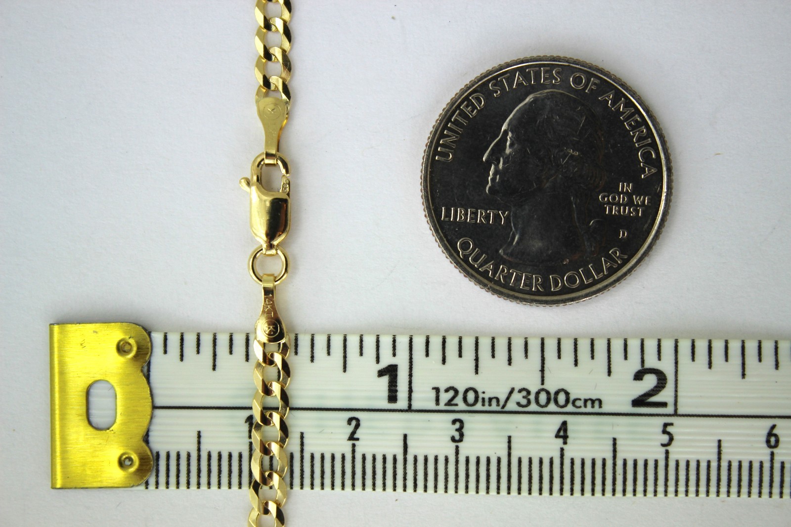 14K SOLID GOLD CUBAN LINK CHAIN NECKLACE FOR MEN WOMEN 2.5 ~ 11.5mm 16 ~ 30″