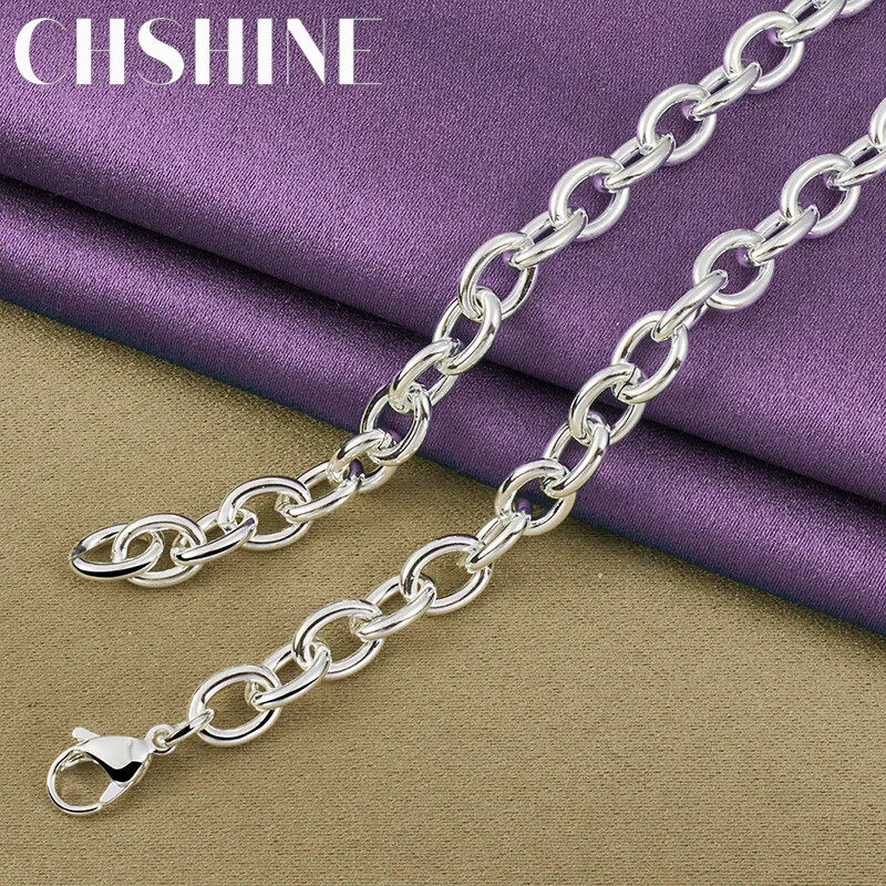 CHSHINE 925 Sterling Silver Round Lock Necklace For Women Fashion Charm Jewelry