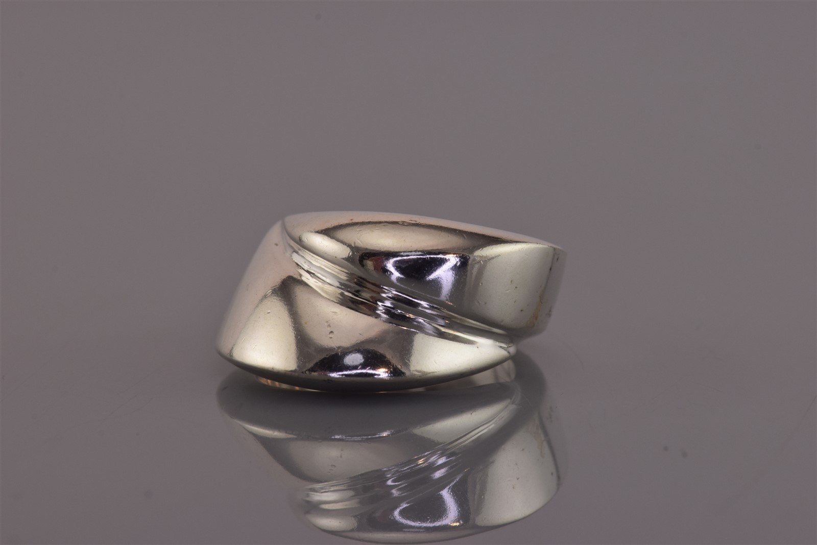 Sterling Silver 12mm Wedged Wrap Around Solid BOLD Band Ring 15g 925 Sz: 8