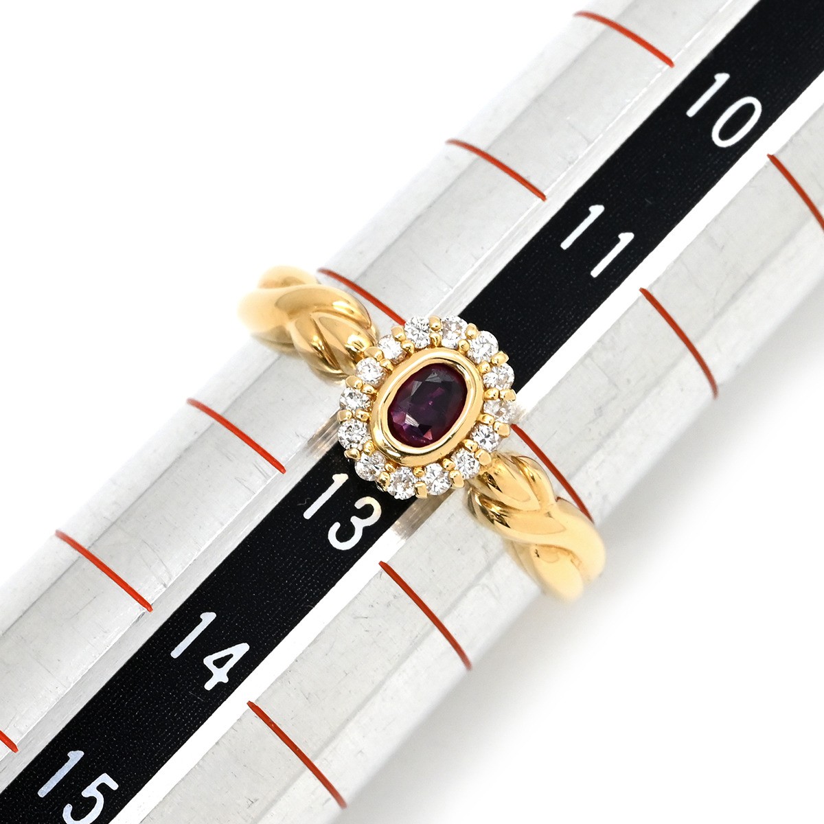 SEIKO Ring ring Ruby diamond 18K Yellow Gold Ruby diamond red x yellow gol