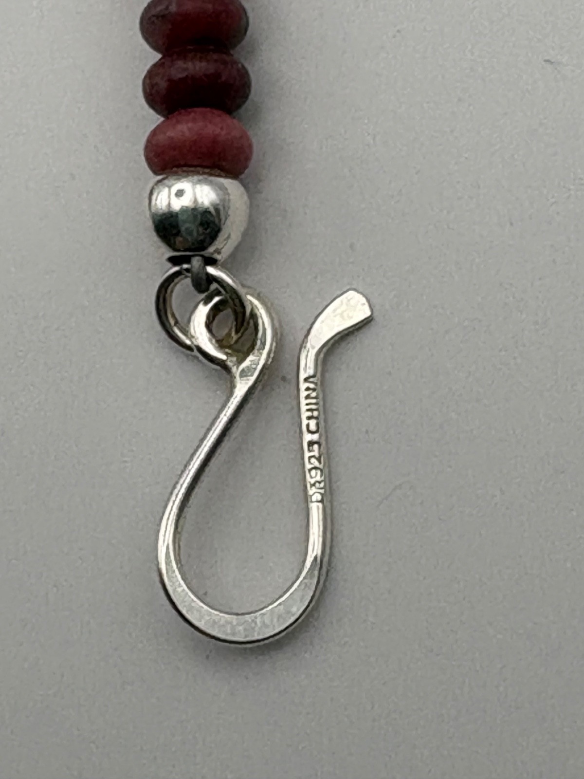 Jay King THULITE Gemstone & Sterling Silver Necklace & Matching Cuff Bracelet