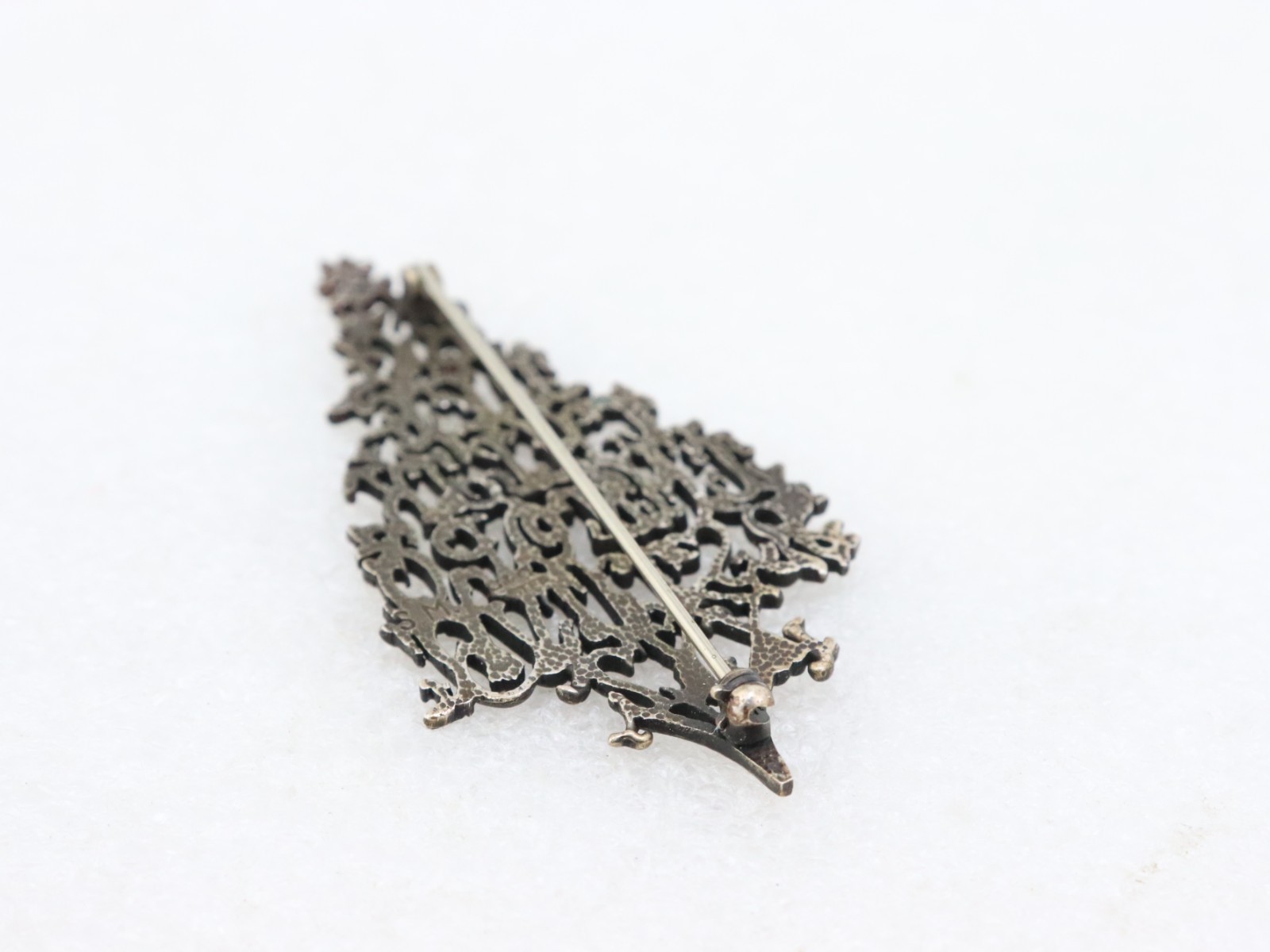 Vintage Alphabet Tree Brooch 925 Sterling Silver Shelburne Museum C&C ABC’s