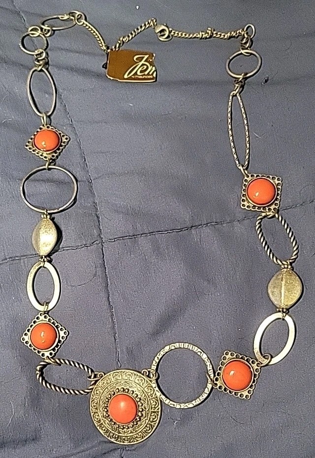 18″ Coral Metal Fashion Necklace from Maurices