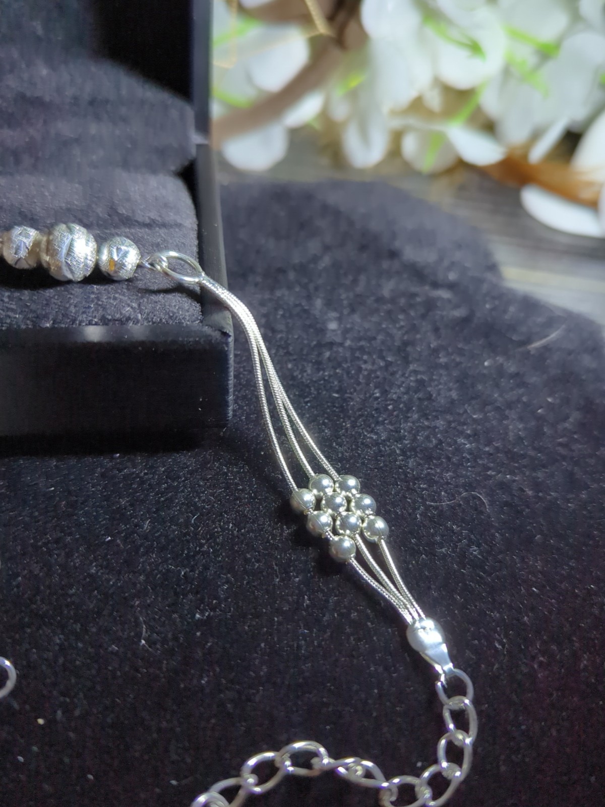 Sterling Silver 925 Adjustable 9-in Bracelet Handcrafted Carved And Created