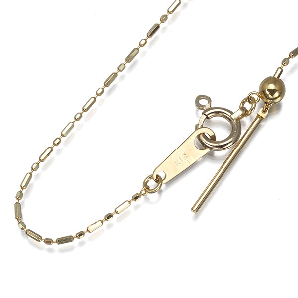 Short & Long Chain Necklace 45cm 18K 750 Yellow Gold