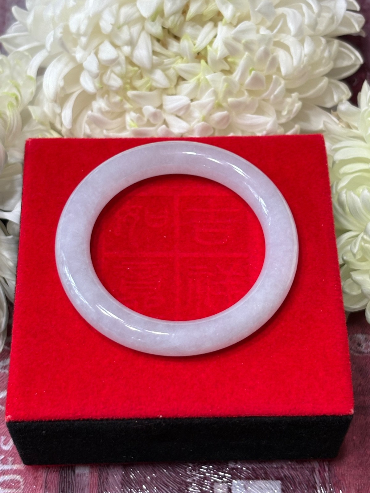 SALE Natural Very Translucent Colorless Burmese Jadeite Bangle / SHIP WITHIN USA