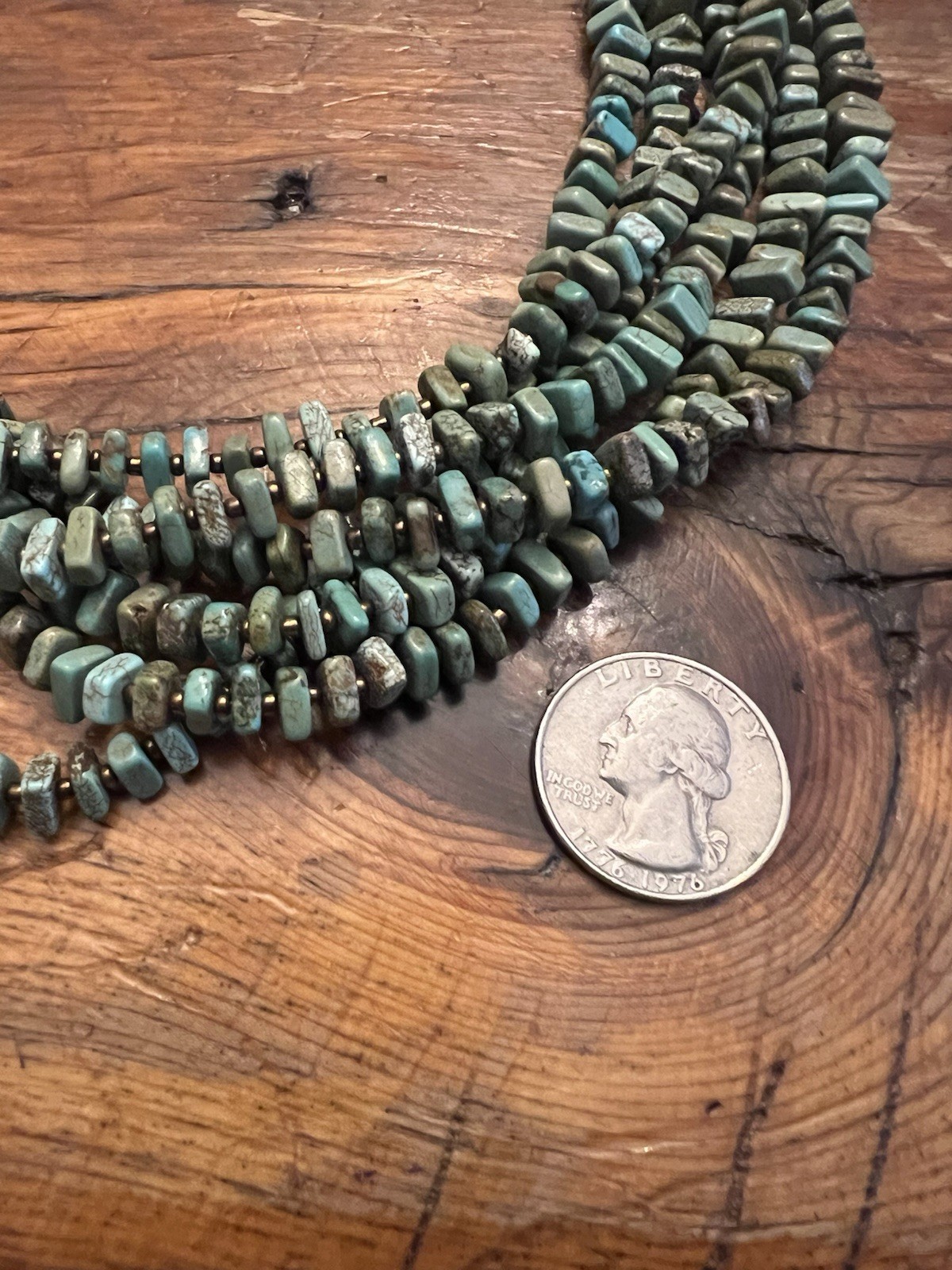 Signed SILPADA Sterling Silver Turquoise Colors Howlite 6 Strand necklace