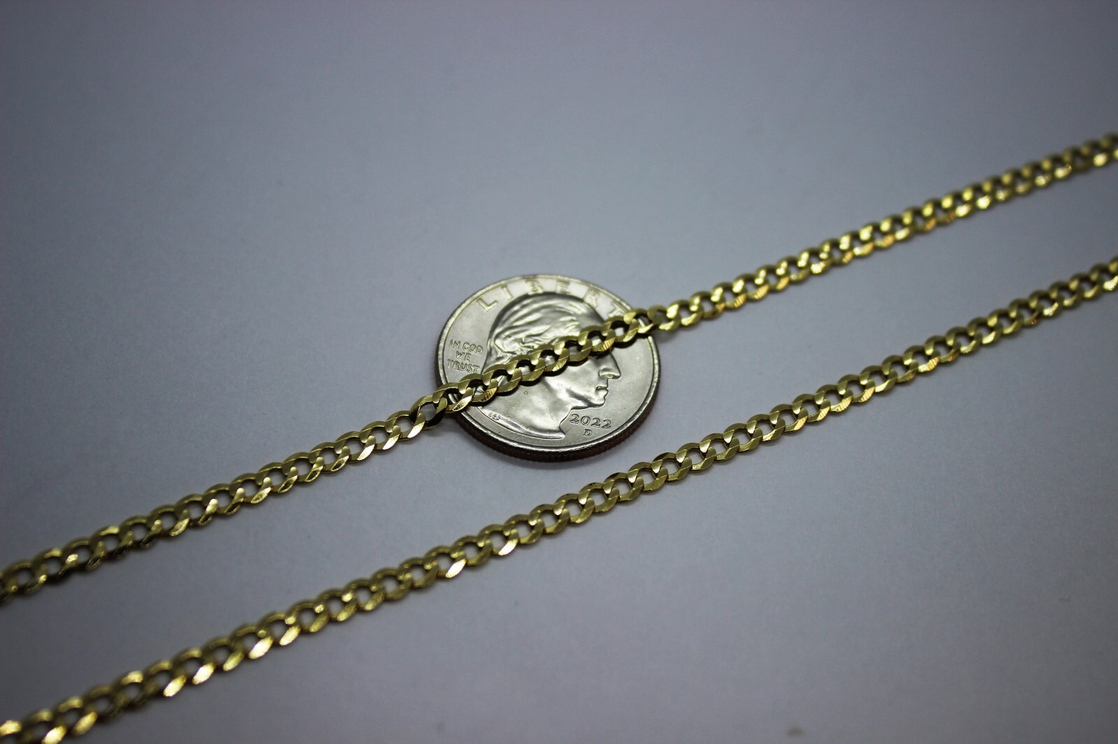 14k Solid Yellow Gold Cuban Link Chain Necklace 1.8mm – 9.5mm Men Women 16″-30″