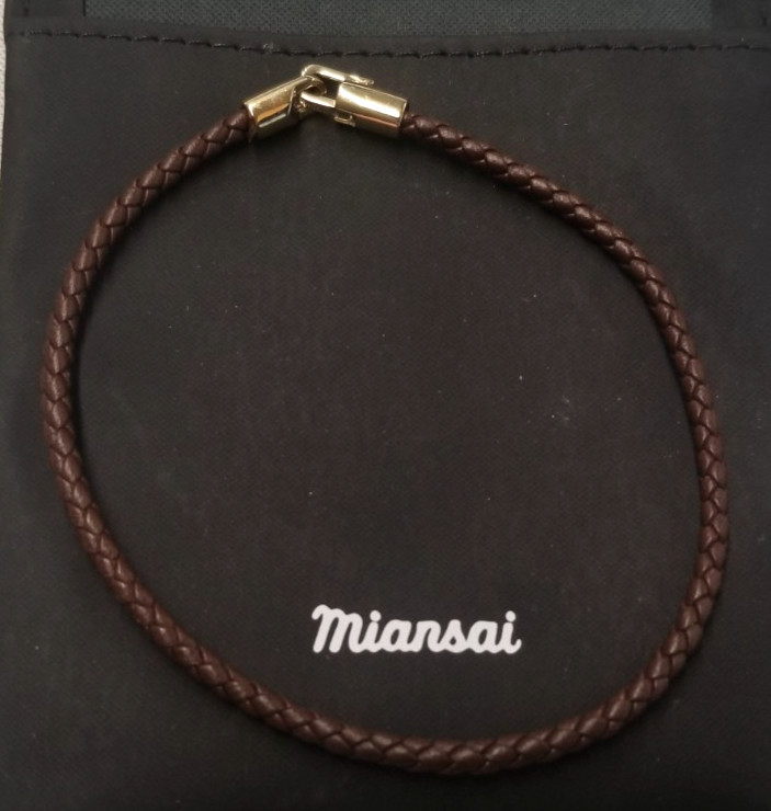 Miansai Gold Vermeil Cruz Leather Bracelet 8.5″ Sterling Silver