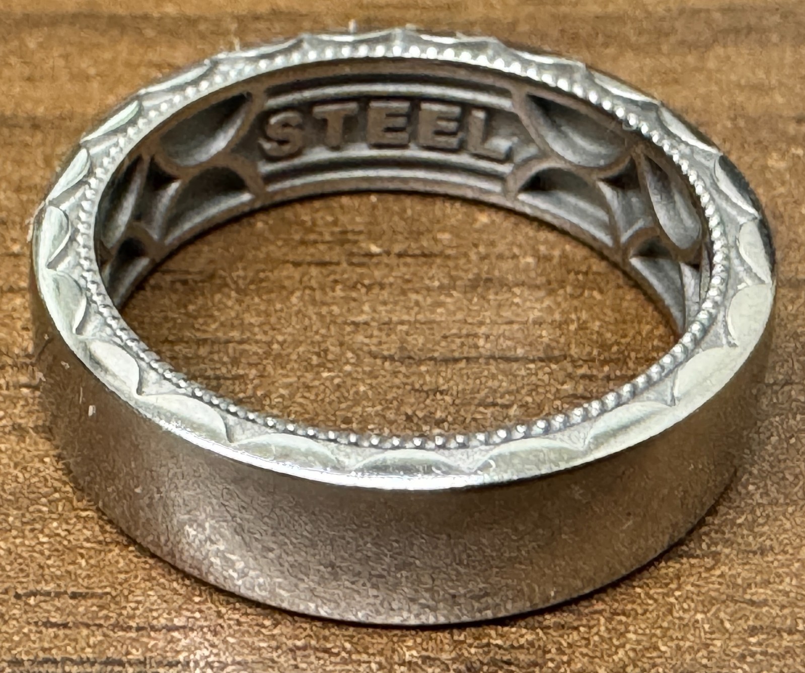 Tacori Sport Steel Mens Band – Ring Size 7.25 – 6mm