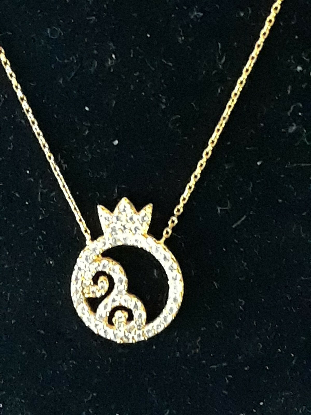 GOLD NEW Necklace 18kt solid yellow Gold Dipon 750 Pendant branded 16″