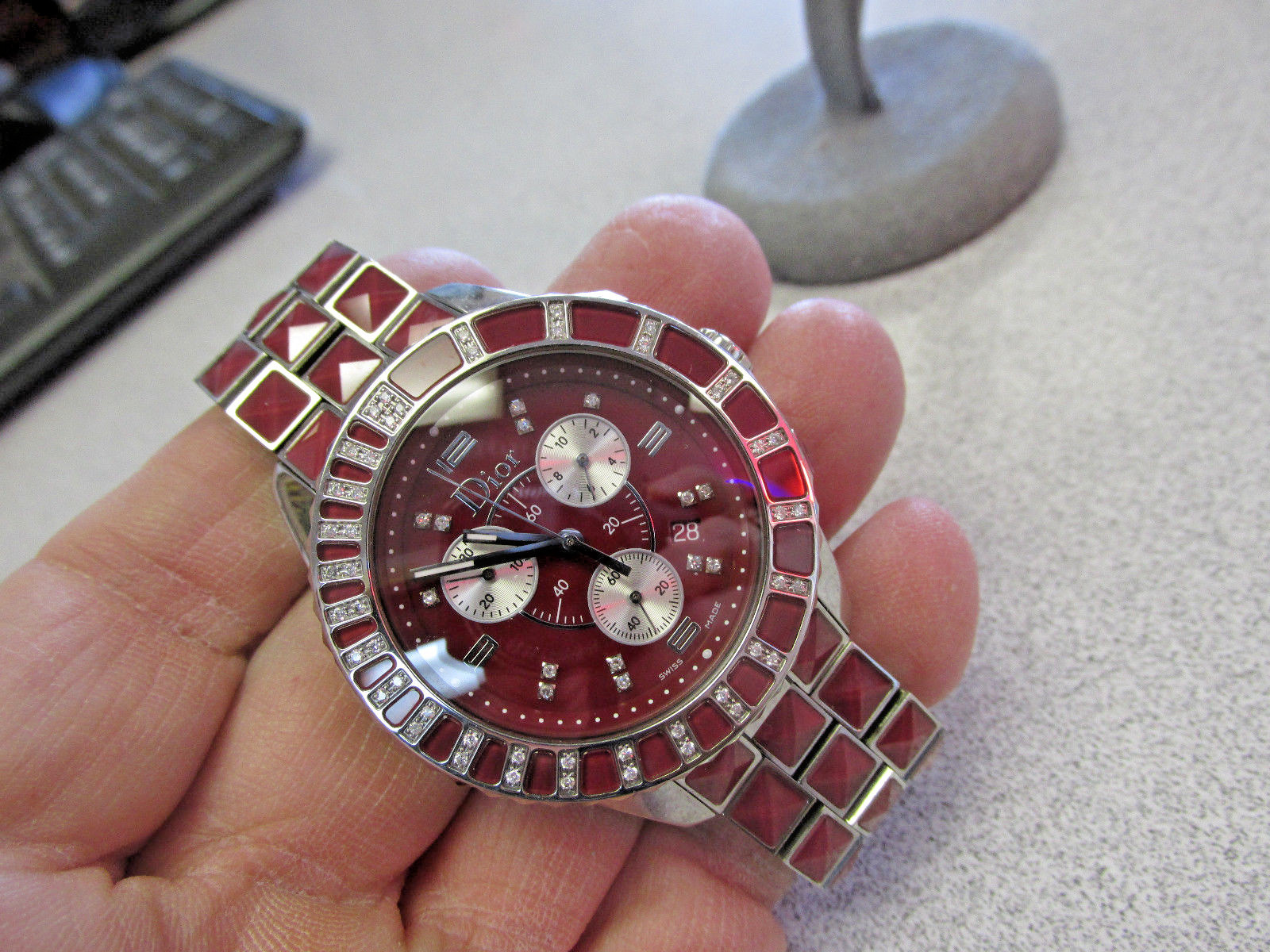 Woman’s Dior Diamond and Gemstone Chrono Watch Christal CD11431G Make Offer