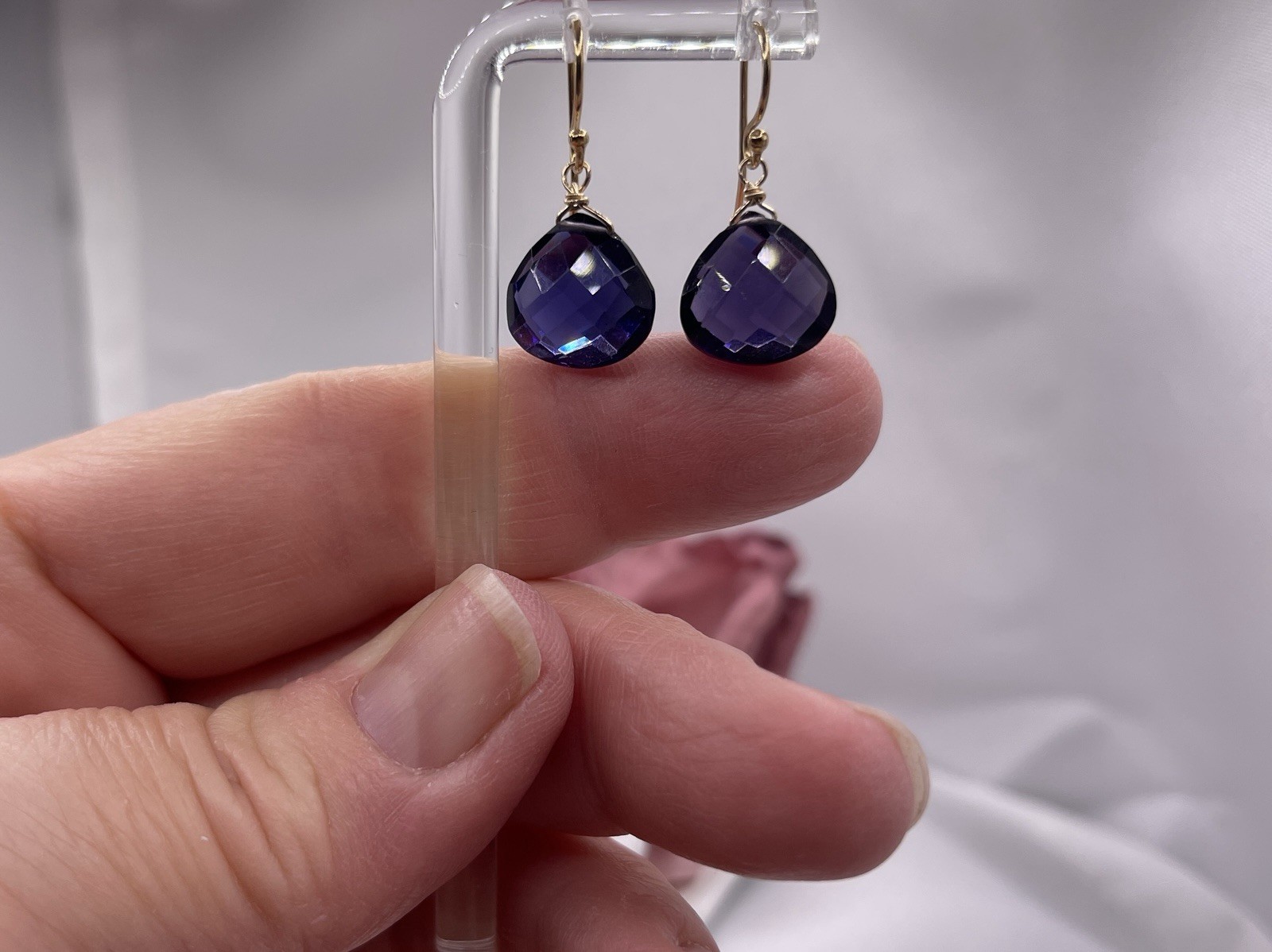 Peridot Amethyst Quartz Interchangable Earrings – 14k GF- 3 PAIR 12mm