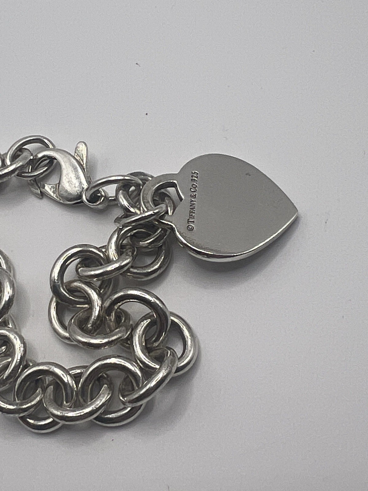 Tiffany & Co. Silver Heart Tag Link Bracelet 7.5”Please Return to Tiffany & Co