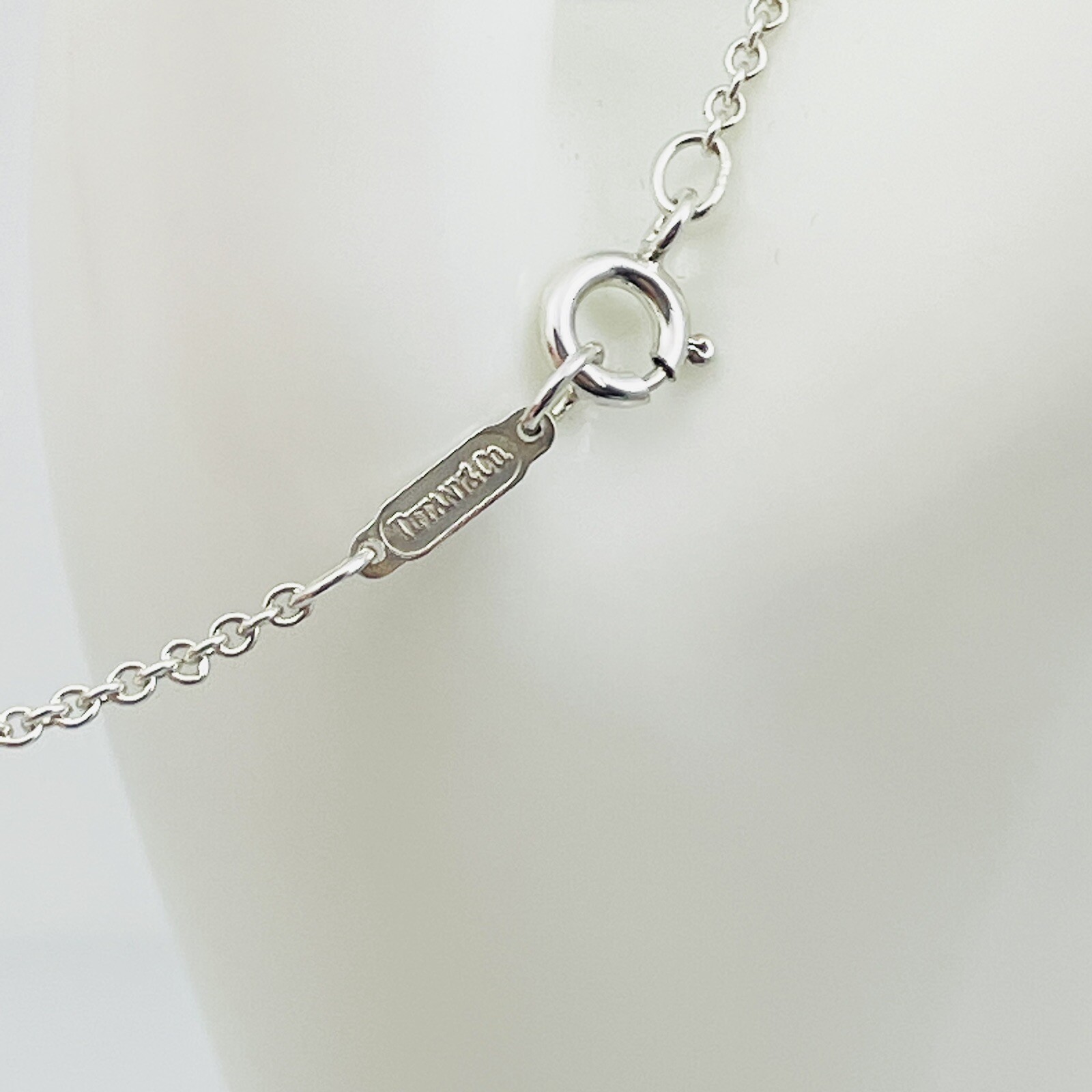 16″ Tiffany & Co 1.2mm Thick Large Link Chain Necklace in 925 Silver