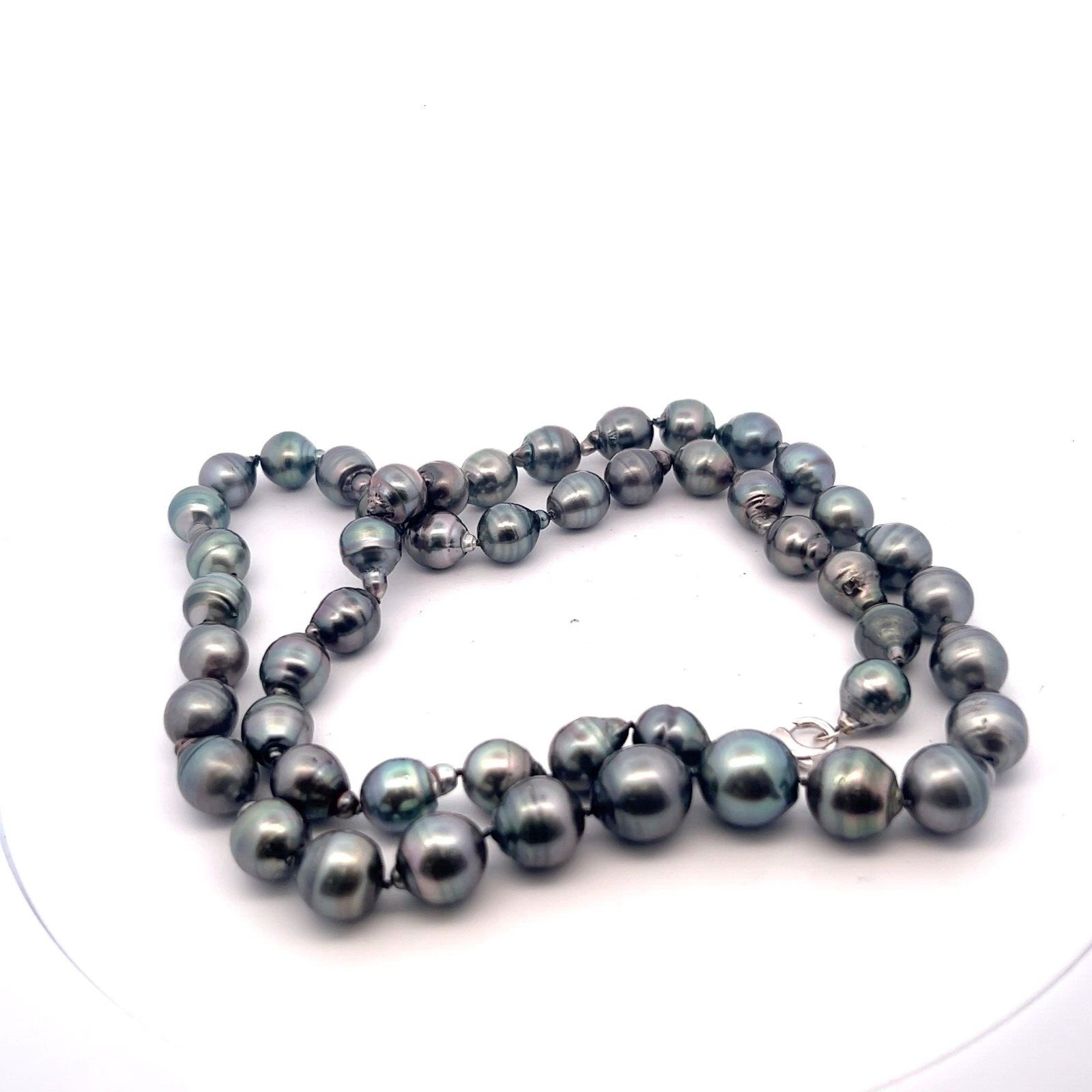 NEW 11-14mm Cultured Tahitian Pearl Opera Strand Necklace 30in. Sterling Clasp