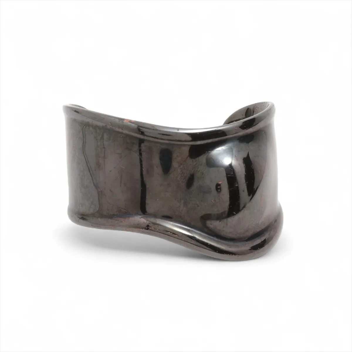 Tiffany Elsa Peretti Bone Cuff Bangle Copper Black For left hand