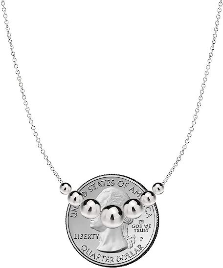 925 Solid Sterling Silver 18″ Inch Graduated Bead Ball Chain Necklace For Women