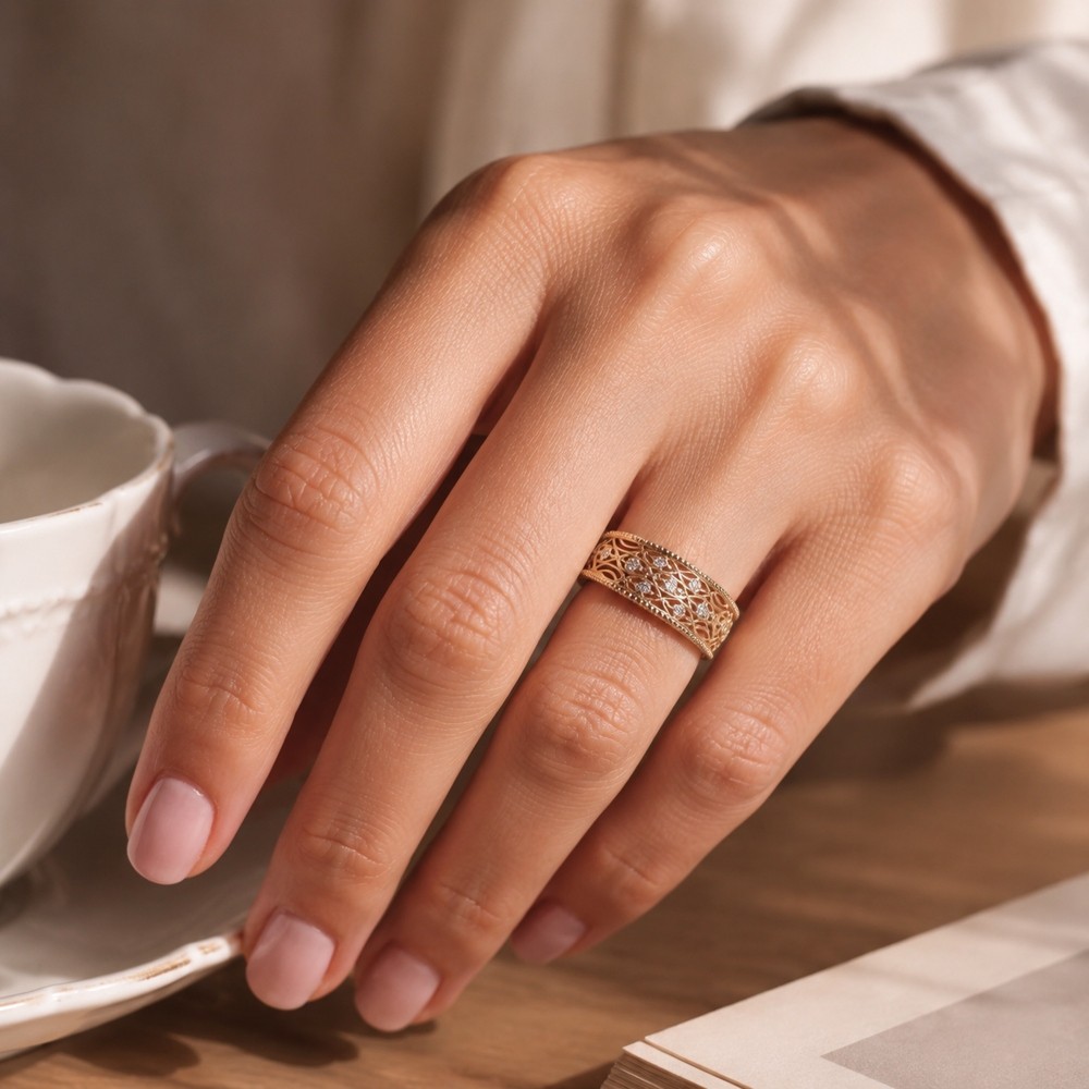 0.5 CT Lab Grown Diamond 10K Solid Gold Engagement Ring, Gift for Her