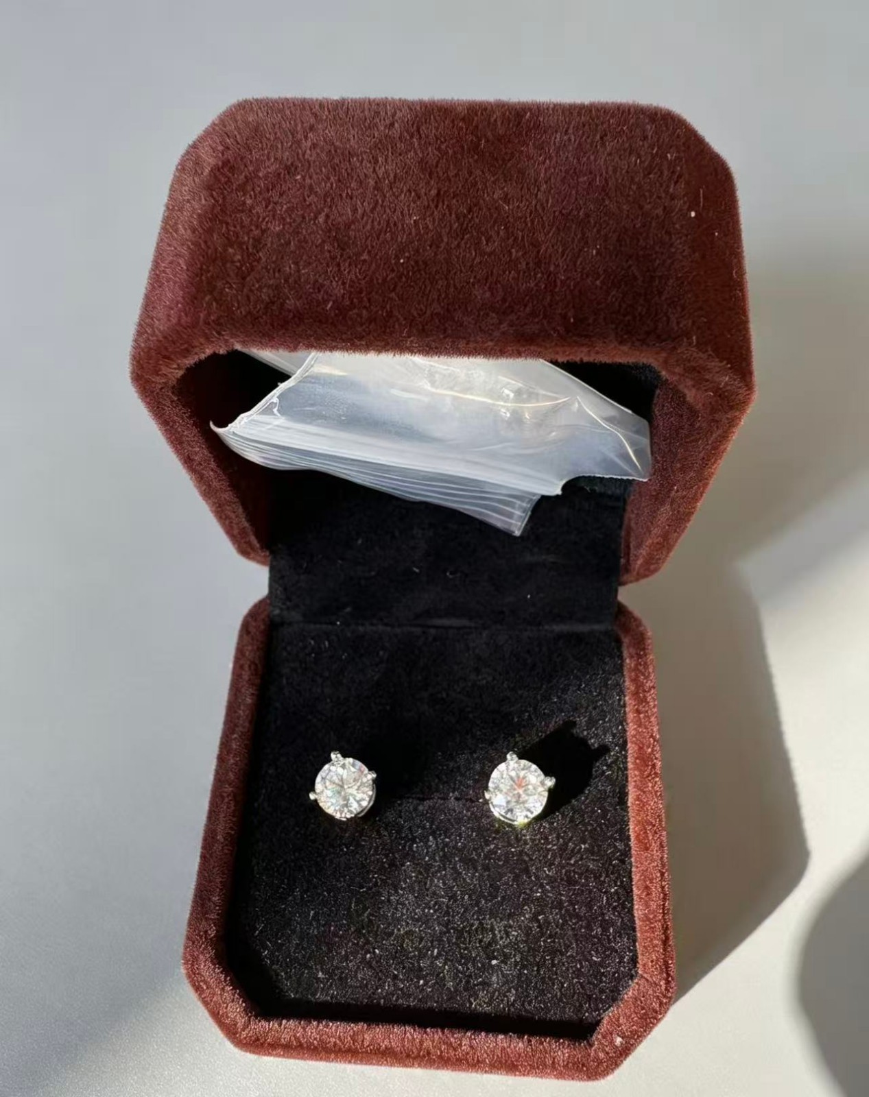 Elegant Moissanite 1.0 Ct 925 Sterling Silver Stud Earrings