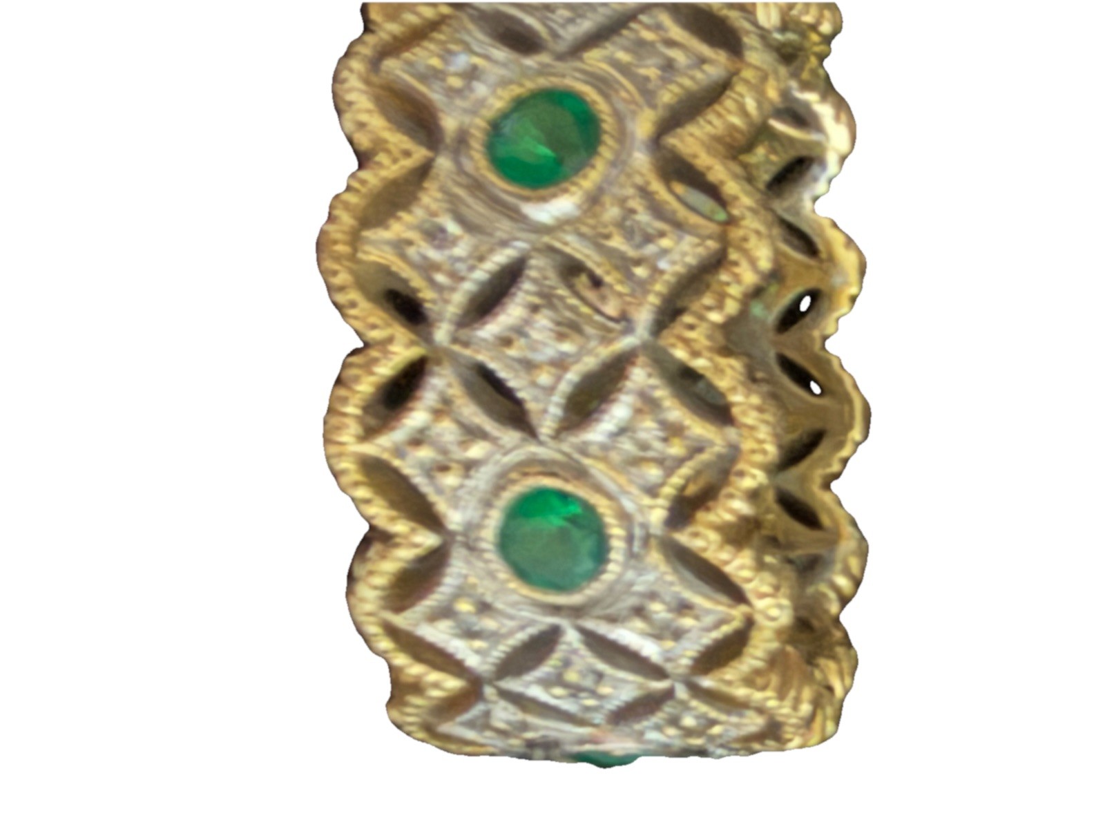 Emerald Diamond 18 Caret Ring
