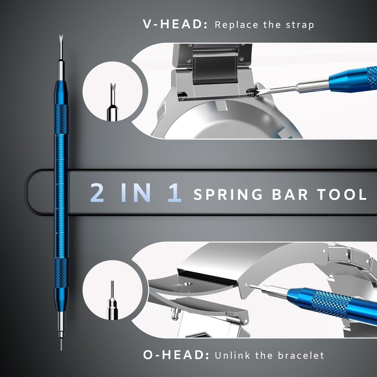 Watch Repair Kit – Battery Replacement, Link Removal, Resizing Tools, Opener & S