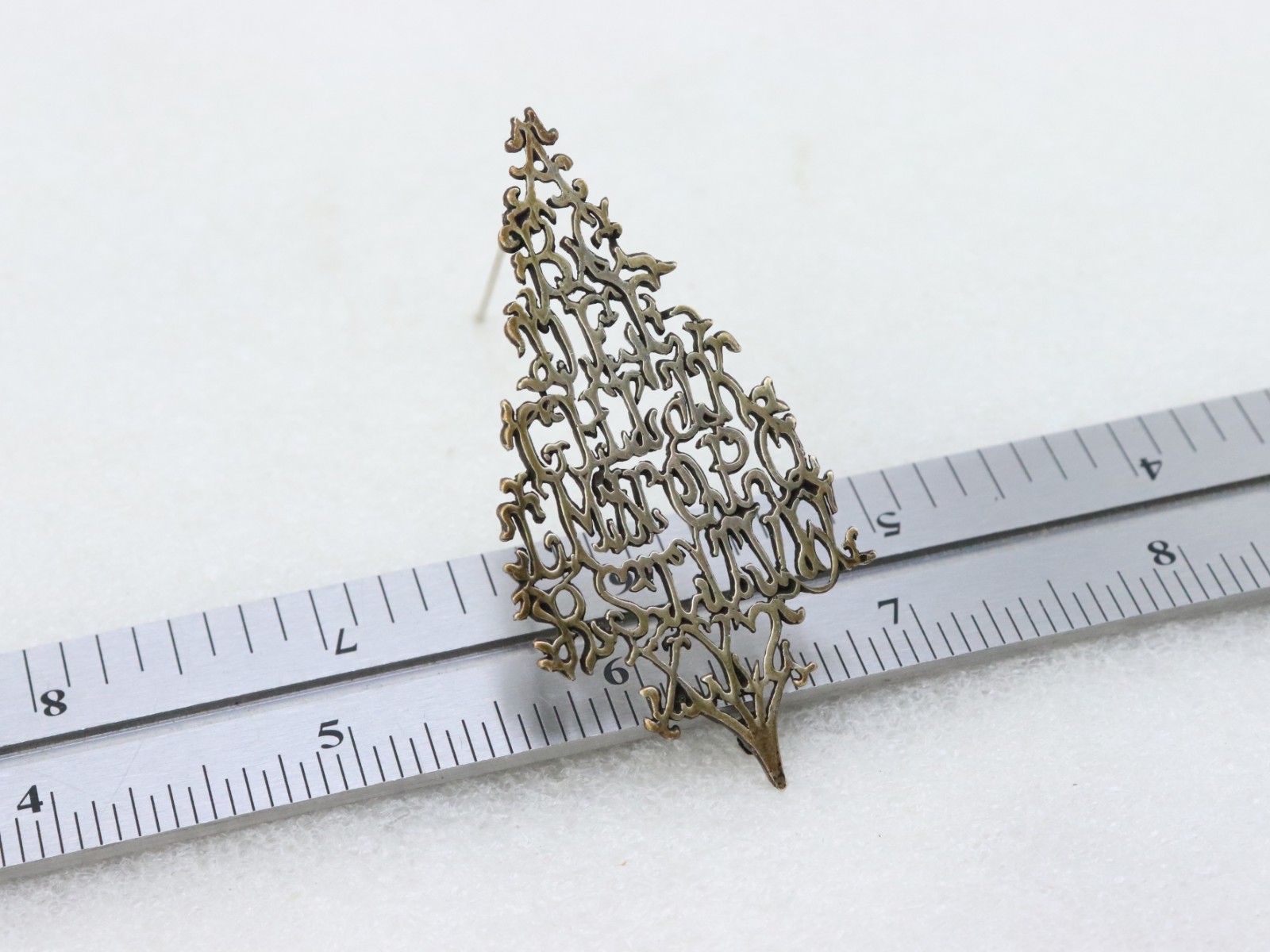 Vintage Alphabet Tree Brooch 925 Sterling Silver Shelburne Museum C&C ABC’s