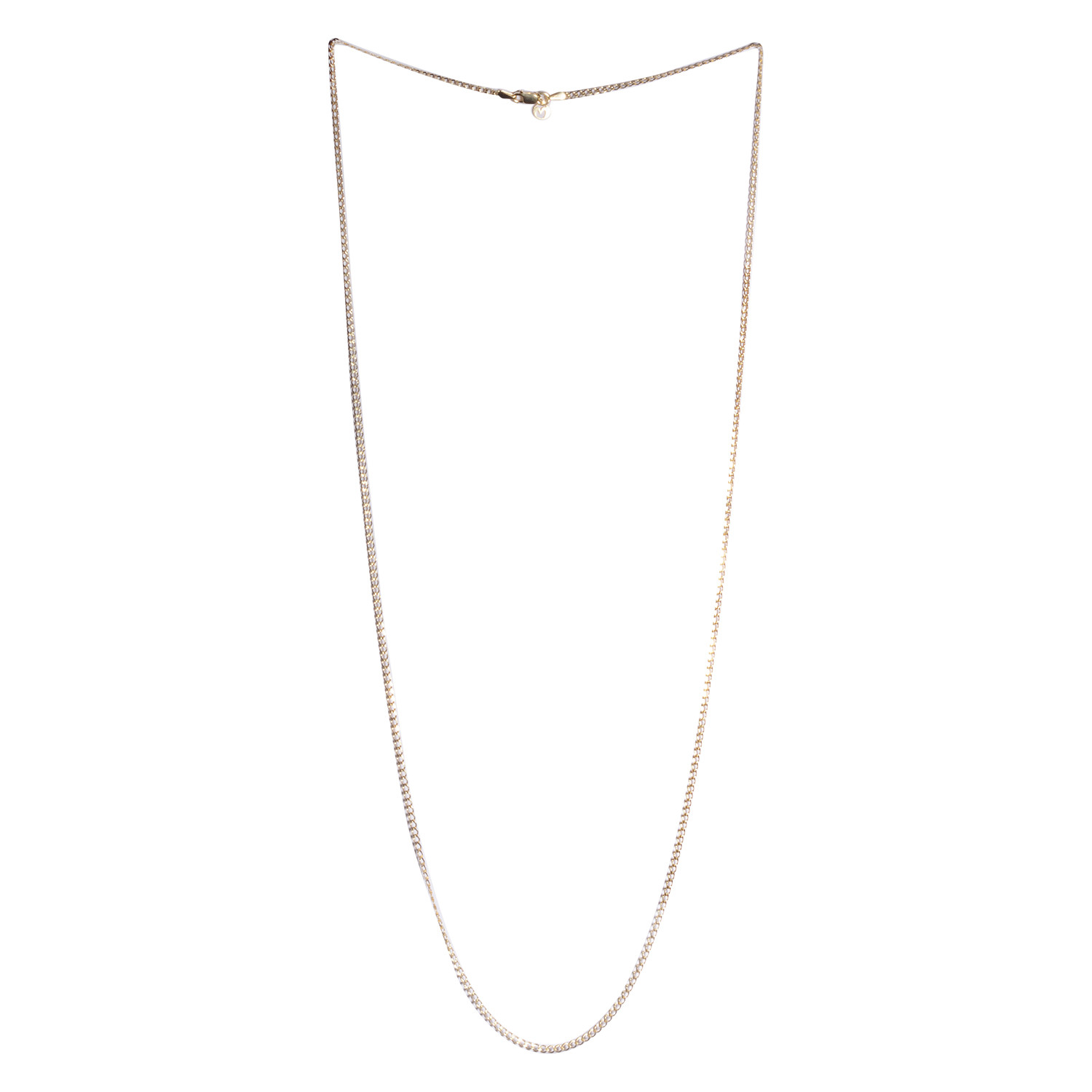 14K YG Over Sterling Silver Curb Chain (30 in) New! #JN1098