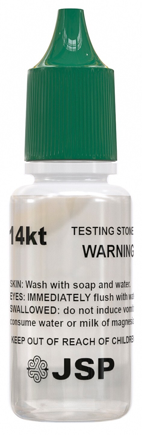Gold Testing Kit 10k 14k Solution Acid with Scratch Stone Test Gold Authenticity