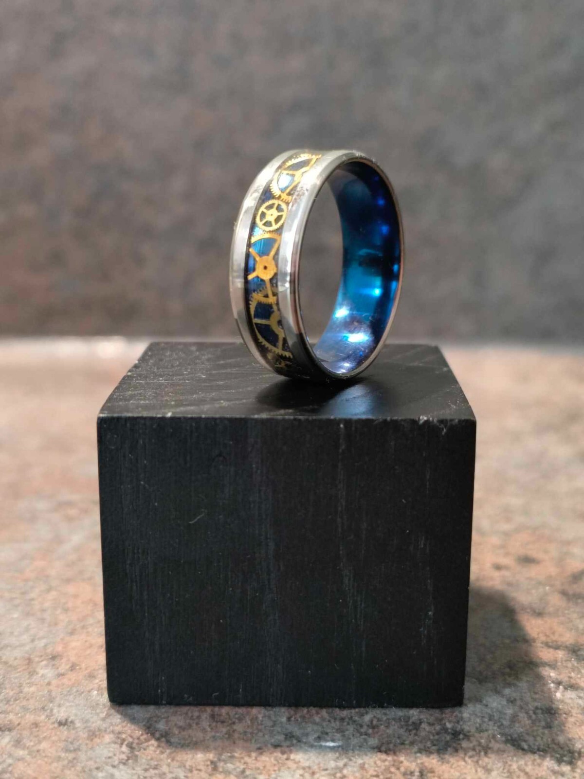 Swiss made HAND cut Cogs + Gears placed in resin Ring.UK X.Steampunk, Rolex.